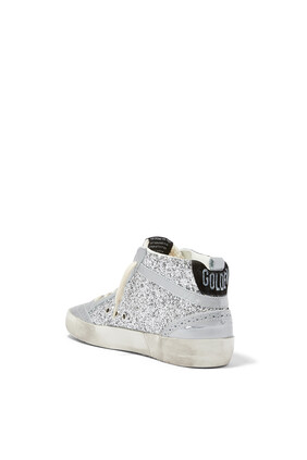 Mid Star Glitter High-Top Sneakers